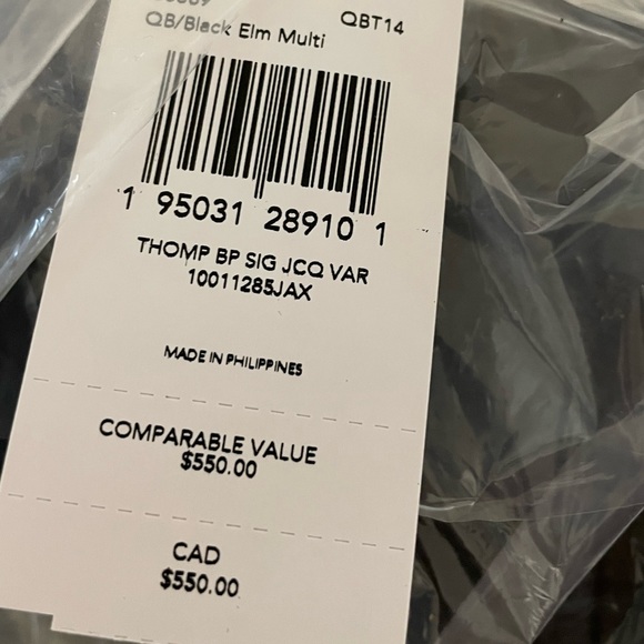 NWT Thompson Backpack In Signature Jacquard with Varsity Stripe - Picture 12 of 14